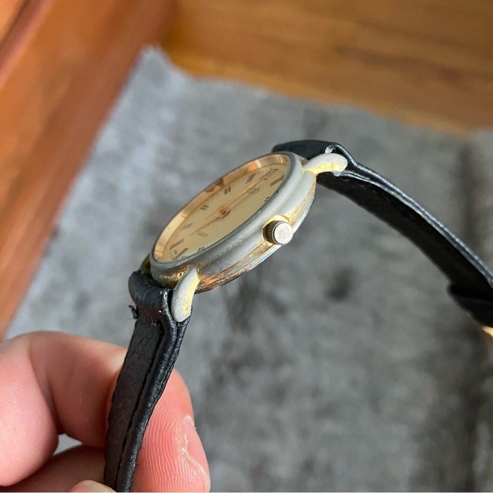 (Old Money) Suizo vintage leather watch for collectors - Picture 3 of 8